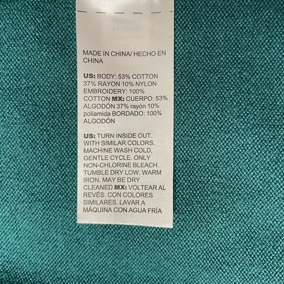 Chico’s embroidered open cardigan - Picture 7 of 8